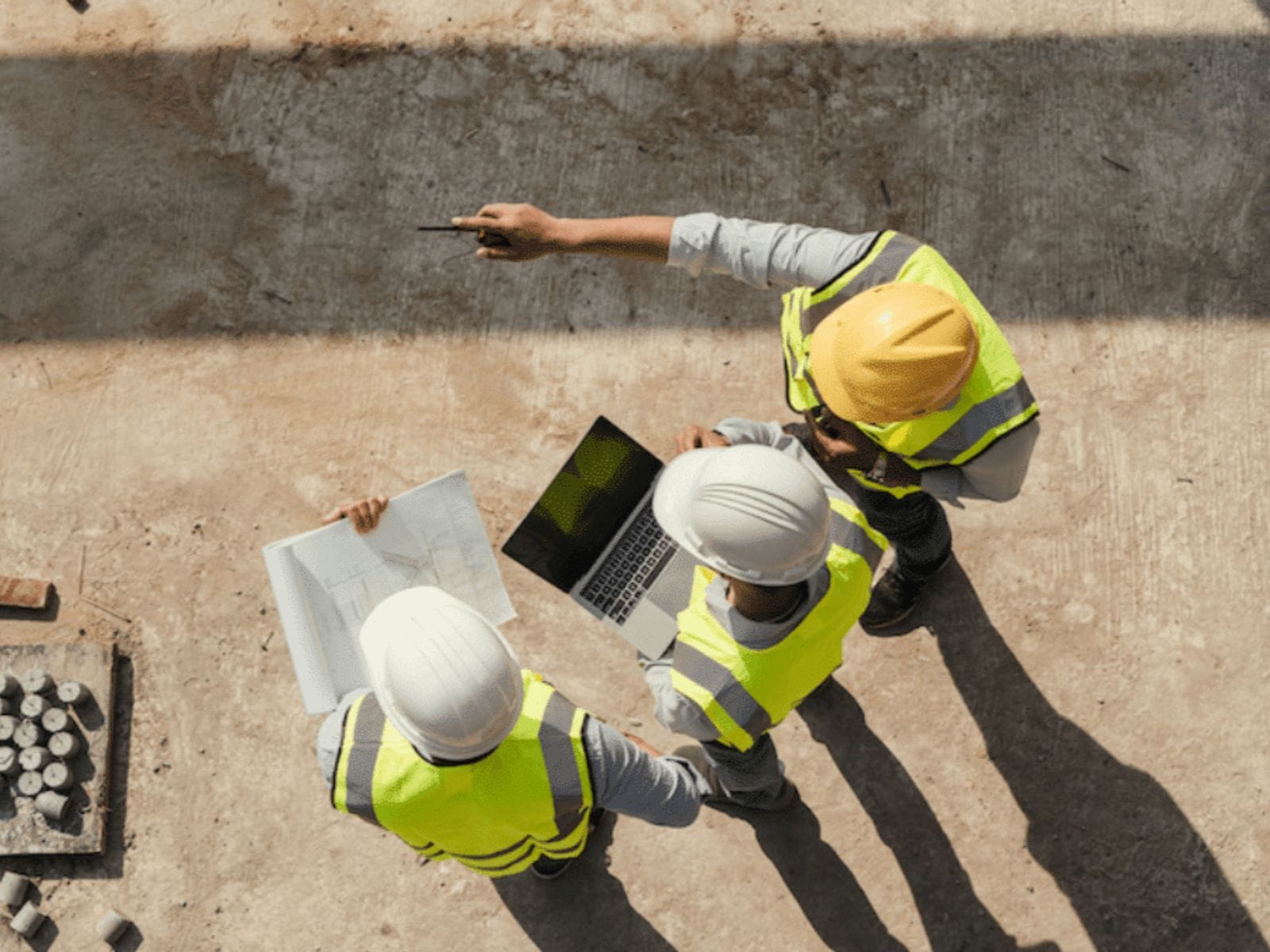 Architects and designers working on initial sketches and concepts for a construction project.